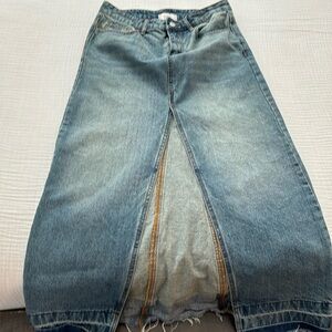Urban Outfitters BDG denim maxi skirt with slit size Medium